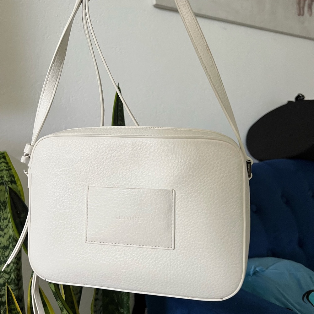 All Saints Leather Camera Crossbody Bag